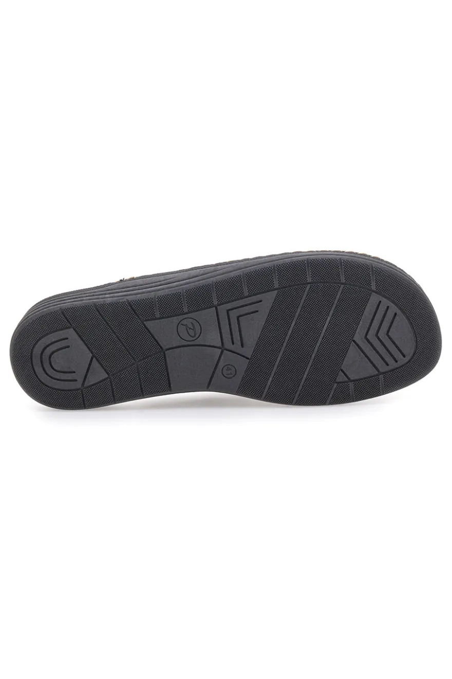 Pantofole blu con dettagli fango e suola comfort Jerpoint NR35AR