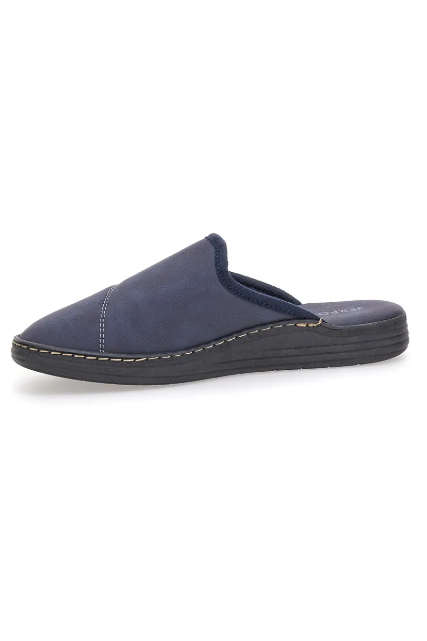 Pantofole blu con dettagli fango e suola comfort Jerpoint NR35AR