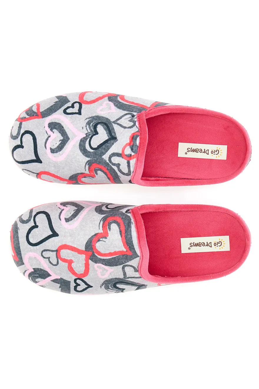 Pantofole Gio Dreams 253 Cuori Fucsia