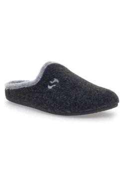 Pantofole Grigie con Plantare Estraibile e Suola in Gomma Superga 10225
