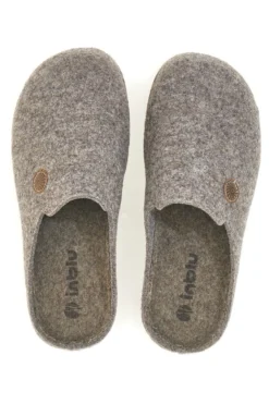 Pantofole grigie in feltro con suola comfort Inblu 21 MT