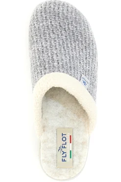 Pantofole Grigie In Panno Made In Italy Fly Flot 4469