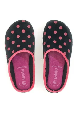 Pantofole Inblu 90 EC Nere Pois