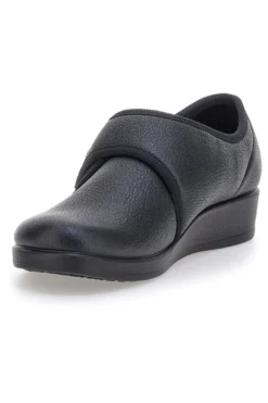 Pantofole nere chiuse con velcro FLY FLOT 38862