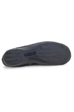Pantofole nere con dettagli animalier e cuori Superga S41S598