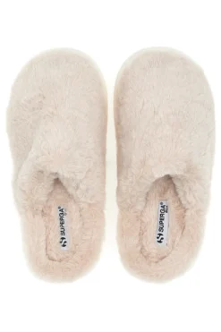 Pantofole rosa in tessuto effetto peluche Superga S45U866