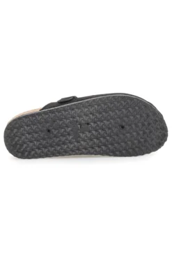 Pantofole sabot nere con fibbia Altemberg 1105