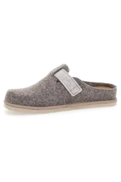 Pantofole Tortora con fibbia e sottopiede estraibile INBLU 38 cs