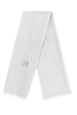 Pashmina bianca con frange Laura Biagiotti 99s298-71