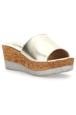 Pitatrello Plateau-Hausschuhe 2331 Gold