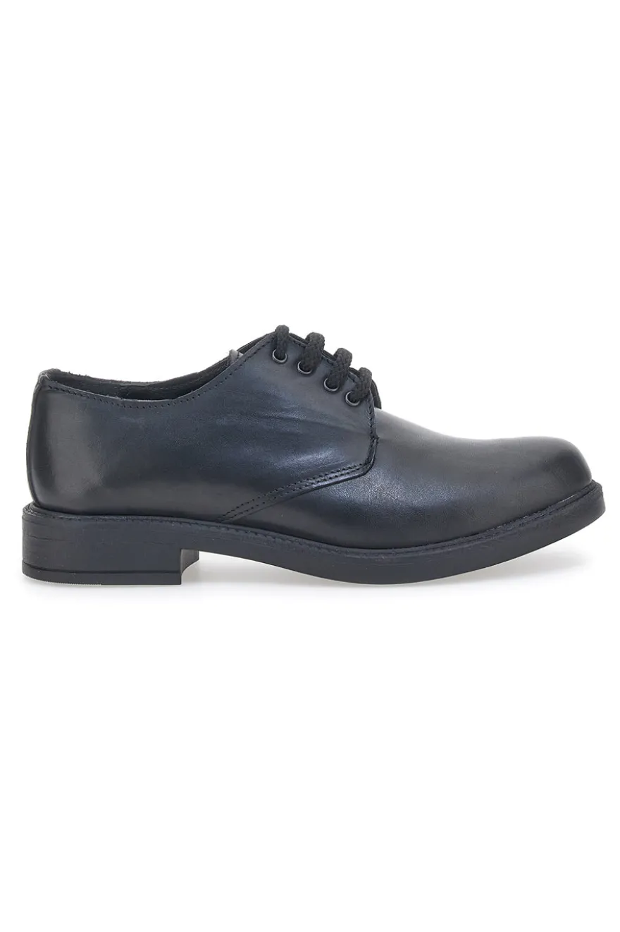 Pittarello Class 076 Schnürschuhe aus schwarzem Echtleder