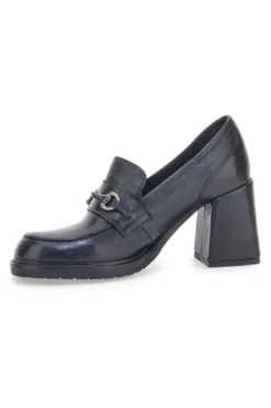 Pittarello Glam 7002 schwarze Mokassins mit Absatz