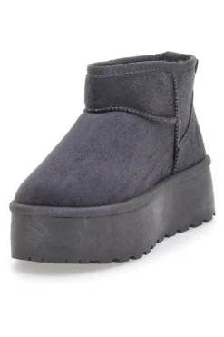 Pittarello Love PK1497B graue Stiefeletten mit Pelzfutter