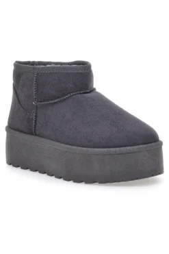 Pittarello Love PK1497B graue Stiefeletten mit Pelzfutter