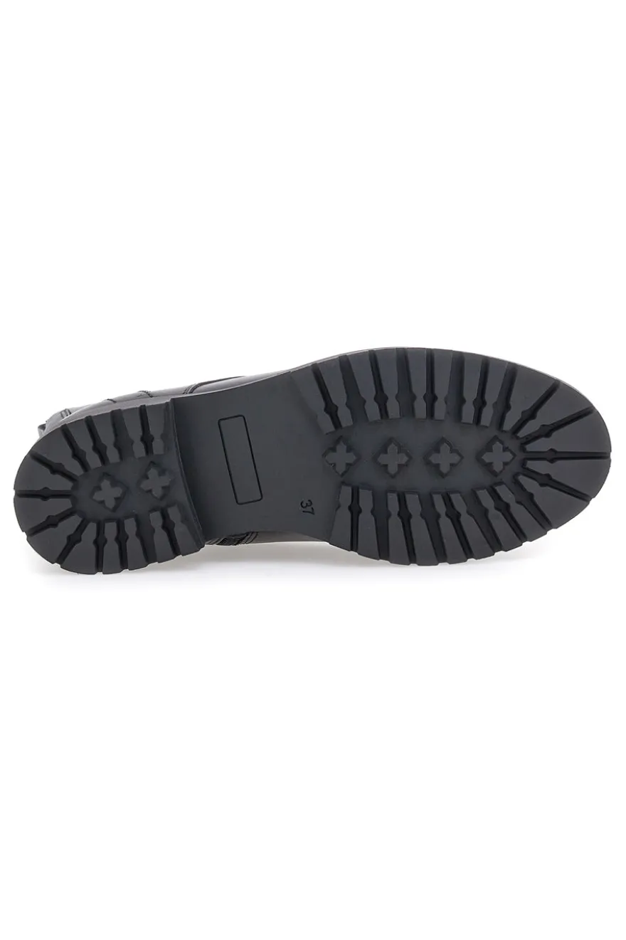 Pittarello 23746 Schwarze Stiefeletten mit seitlichem Reißverschluss und Memory Foam