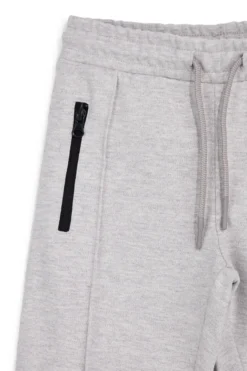 Pitt Kinder Hose grau mit Kordelzug und Reißverschluss Pt-b-p-9054