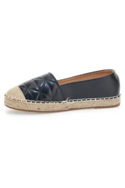 Plocadi 17661 Schwarze gesteppte Espadrilles