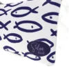 Pochette Mare Bianca con Stampa Pesci Selun beach SUI 261021