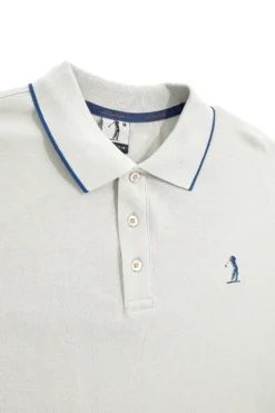 Polo Grigia con profili a contrasto e logo ricamato Us golf PO2002