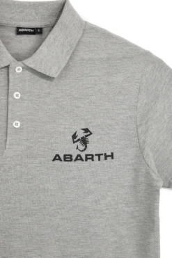 Polo grigio melange in cotone Abarth AH24SS152