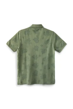 Polo verde floreale 100% cotone U.s.grand polo US61514