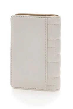 Portafoglio bianco con bottone LANCETTI QUICEY