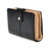 Portafoglio Compatto Nero con Borchie Geometriche Dorate Laura biagiotti LB26S-510-008