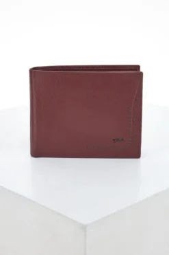 Portafoglio da Uomo Vino In vera pelle Jaguar PF827-1