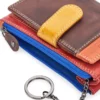 Portafoglio multicolore con zip e portachiavi Naj-oleari 1938