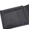 Portafoglio nero in vera pelle con protezione RFID Lancetti LL25W-768-04