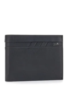 Portafoglio Nero in Vera Pelle con Portamonete JAGUAR PF869-1