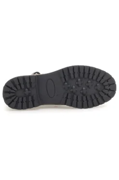 Prima Riga A04GAUDI Schwarze Stiefeletten mit seitlicher Schnalle