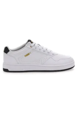 Puma Court klassische weiße Turnschuhe mit Schnürsenkeln