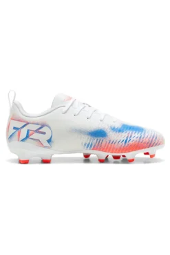 Puma Future 8 Play FG/AG Jr Weiße Fußballschuhe