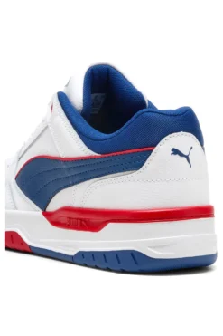 Puma Rebound Retro-Sneaker in Weiß und Blau