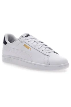Puma Smash 3.0 L Weiße Turnschuhe mit Schnürsenkeln