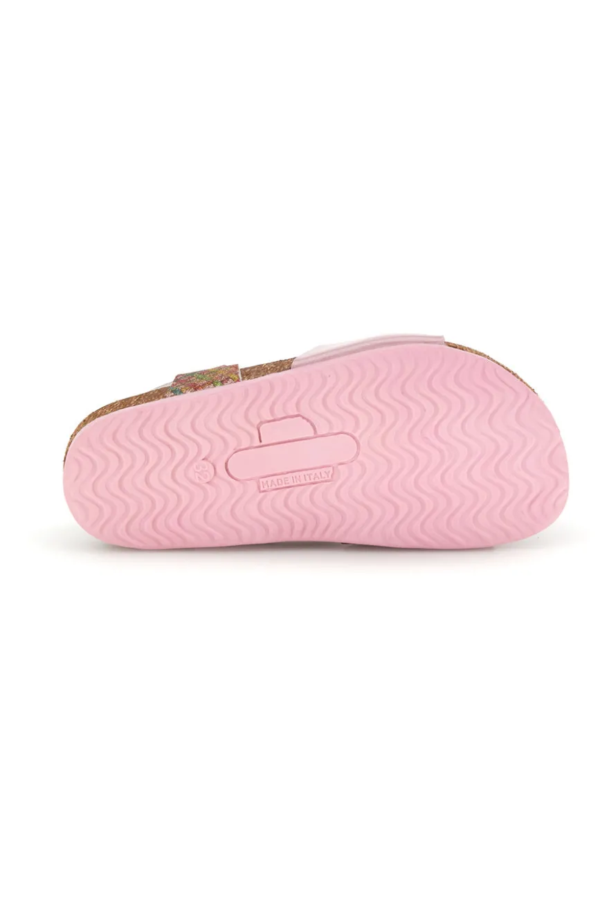 Rosa Sandalen mit Schnallen Pittarello bio 257A084SR