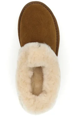 Sabot Camel Con Pelo Suola Flatform Mon Dieu WD90010