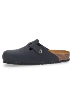 Sabot nero sottopiede in vera pelle Biomodex 32850