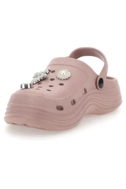 Sabot rosa con charms decorativi 2T2L 2035
