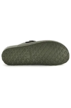 Sabot verde con fibbia 2t2l 2526