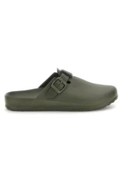 Sabot verde con fibbia 2t2l 2526