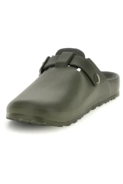 Sabot verde con fibbia 2t2l 2526