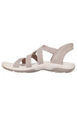Sandalen Taupe Skechers Hands Free Slip-ins: Reggae Slim - Stretch Flex