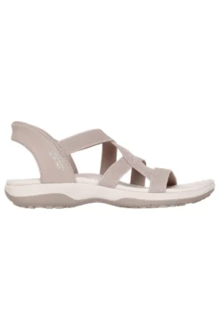 Sandalen Taupe Skechers Hands Free Slip-ins: Reggae Slim - Stretch Flex