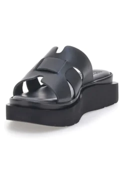 Sandali Aperti Neri in Vera Pelle con Platform PITTARELLO ROCK 5983