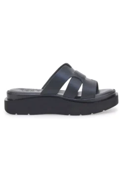 Sandali Aperti Neri in Vera Pelle con Platform PITTARELLO ROCK 5983