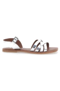Sandali Argento con Punta Squadrata e Tomaia in Pelle PITTARELLO SUN A99311104