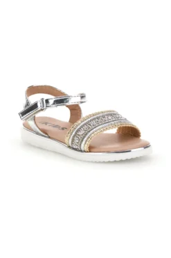 Sandali argento oro cinturino regolabile Pitt kids 392626S