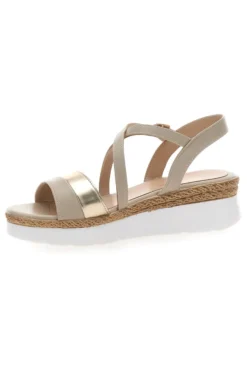 Sandali Beige Con Cinturino e Platform Mariella Burani 51301
